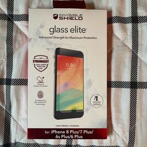 Brand New in box ZAGG Glass Elite Screen protector for iphone 6/7/8 plus